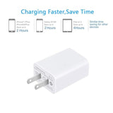 Usb Wall Charger . Usb Wall Plug 5V 2A Ac Power Adapter Compatible With Iphone,Pad,Samsung,Tablet,Kindle And More (White 2Pack)