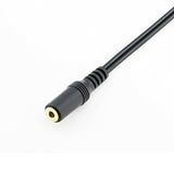 2 Pack 3.5mm Stereo Female to 2RCA Female RCA Audio Y Cable
