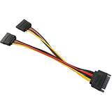 Sata Power Extension Cable 5Pcs 20Cm Sata Power 15-Pin Male To 2 X 15P Female