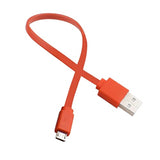 Micro Usb Fast Power Charging Charger Cable Cord For Jbl Charge 3, Charge 2, Flip 4, Pulse 2, Flip 2, Flip 3, Pulse Wireless Bluetooth Speaker Earphone Headphone - 0.65Ft & Orange