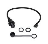 30cm Left Angle Micro USB Mount Extension Dash Flush Cable for Car, Boat, Motorcycle, Truck Dashboard(L-Micro)