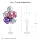 10 Sets Balloon Stand Kits, Balloon Sticks Holder With Base For Table Centerpiece Graduation Birthday Baby Shower Party Decorations