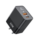 Usb C Wall Charger, 30W 2 Port Gan Iii Pd Fast Charger Adapter Block For Iphone 14/15 Pro/16 Pro Max/16 Ipad,Super Fast Charger Block(25W)Type C Charging For Samsung S25 S24 Pixel 9A/8A 8 9 Pro