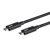 Usb Type-C To Type-C 3.1 Gen 2 Cable - 10Gbps, 5 Amp, 30Awg, 3.3 Feet, Black - Essential Series