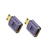 2 Pack 8K Uhd Mini Hdmi Adapter, 48Gbps 3D Mini Hdmi 2.1 Version Converter, Mi