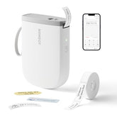 D11 New Version Label Maker Machine With Tape,300Dpi Bluetooth Label Printer, Portable Thermal Printer,Sticker Maker For Organizing Home Office School,White