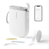D11 New Version Label Maker Machine With Tape,300Dpi Bluetooth Label Printer, Portable Thermal Printer,Sticker Maker For Organizing Home Office School,White