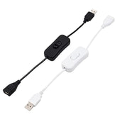 2 Pack Usb Switch On/Off Extension Cable 4 Pin Data Sync 2.0 Cord 303 Rocker T
