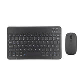 Bluetooth Keyboard And Mouse Combo, Ultra Slim Wireless Keyboard With Rechargeable & 1600Dpi Adjustable Mouse Compatible With Pc Laptop Tablet Phone (Black)