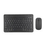 Bluetooth Keyboard And Mouse Combo, Ultra Slim Wireless Keyboard With Rechargeable & 1600Dpi Adjustable Mouse Compatible With Pc Laptop Tablet Phone (Black)