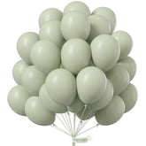 Sage Green Balloons 50 Pcs 12 Inch Matte Olive Boho Dusty Green Eucalyptus Latex Helium Balloons For Wedding Baby Shower Gender Reveal Birthday Graduation Jungle Party Decorations Green-F32