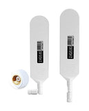 Dual Band Wifi 2.4Ghz 5.8Ghz 12Dbi High Gain Omnidirectional Glue Stick Antenna Rp Sma Male Connector Antenna For Wifi Router Wireless Network Card (White,2Pcs)