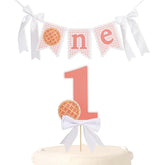 One Cutie Pie High Chair Banner & Cake Topper - Fall 1St Birthday Party Decorations,Sweet Pie Cake Topper,First Fall Birthday Banner With Bows,Princess Party Decorations Set Photo Props