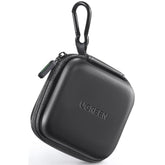 UGREEN Earbud Case, Waterproof Earphone Case Pouch Compatible with AirPods Pro Headphone Case Holder with Stainless Steel Carabiner, for Headphones, Earbuds, SD Memory Card, Camera Chips, Black
