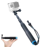 19 Inch Compact Selfie Stick Adjustable Waterproof Monopod for GoPro and Action Cameras
