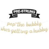 Pre Strung Glitter Bridal Shower Decorations Banner, Bride To Be Sign Bachelorette Party Banner Bridal Shower Garland For Engagement Wedding Party Decorations Decor