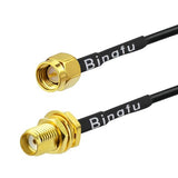 Sma Male To Sma Female Bulkhead Mount Rg174 Antenna Extension Cable 3M 10 Feet Compatible With 4G Lte Router Gateway Mobile Cellular Rtl Sdr Dongle Receiver