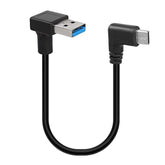 90 Degree Usb Type C Cable, Up Down Angle 18W Fast Charging Usb A To Usb C Cab