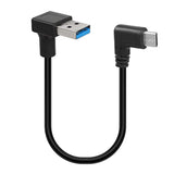 90 Degree Usb Type C Cable, Up Down Angle 18W Fast Charging Usb A To Usb C Cab