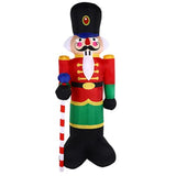 2 Packs 8Ft Nutcracker Soldier Christmas Inflatable Porch Decor Yard Inflatable For Outdoor Decor/Yard/Garden/Lawn (Red&