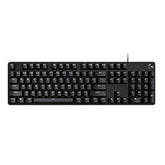 413 Se Full-Size Mechanical Gaming Keyboard - Backlit Keyboard With Tactile Mechanical Switches, Anti-Ghosting, Compatible With Windows, Macos - Black Aluminum
