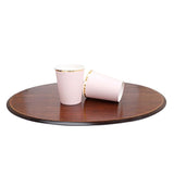 Pink Gold Paper Cups With Metallic Gold Border Disposable Paper Cups 9Oz For Wedding,Party And Cocktail,40 Pcs