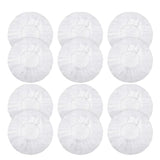100Pcs Disposable Dustproof Sweatproof Covers 100-120Mm White Elastic Headphone Cap Electronics Earbuds Accessories