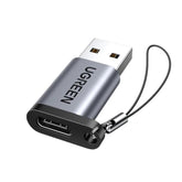 UGREEN 10Gbps USB C Female to USB Male Adapter Type C to USB A Charger Cable Converter Compatible with Apple Watch iPhone 15 14 13 AirPods 3 MacBook Samsung Galaxy Google Pixel etc Gray