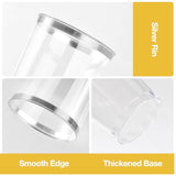 100Pcs 12Oz Silver Plastic Cups For Party, Disposable Silver Cups, Cocktail Glasses For Wedding, Thanksgiving, Christmas, Parties