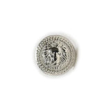 5Pcs Vintage Lion Pattern Shank Metal Button Round For Sewing Clothing