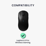 Mouse Feet Replacement Compatible With Logitech G Pro Wireless Gaming Computer Mouse Skates Sticker - Black