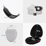 Case Compatible With Airpods Max With Apple Airpods Max Ear Pad, Ear Cups, Headband Silicone Covers And Ear Cushions, Smart Sleep Mode Headphone Case And Accessories, Purple