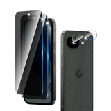2+2 Pack Privacy Screen Protector Designed for Google Pixel 10a With 2 Pack Camera Lens Protector,Full Coverage Anti-Spy Tempered Glass Film,9H