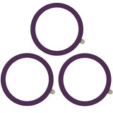 Universal Metal Ring Sticker For Magnetic Charger Compatible With Iphone/Samsung/Android All Cellphones, Magnetic Mount/Phone Holder Conversion Accessories, 3Pcs, Purple