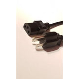 Connectors Pro 5-Pk 2' Universal Power Cable Cord - 2 Feet Iec320 C13 To Nema 5-15P, 5-Pack Csa Ul Rohs