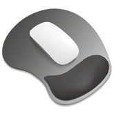 Ergonomic Mouse Pad, Cushioned Gel Wrist Rest, Non-Slip Base, Smooth Surface, Cute Multi-Color, 9.5 X 8.2 In, Gray Gradient