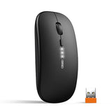 Wireless Mouse, 2.4G Silent Rechargeable Ultra Slim Usb Portable Mouse, 1600 D