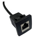 Cat5E Rj45 Square Flush Mount Cable, Rj45 Male To Female Shielded Ethernet Net