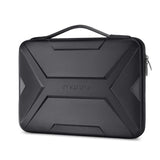 MOSISO 15-16 inch Laptop Hard Case, 15.6 inch Waterproof Shockproof Computer Bag Compatible with MacBook HP Dell,Artistic Geometric EVA Carrying Sleeve Laptop Case Hard Shell with Handle, Black