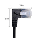 xiwai Ultra Slim Cat6 Ethernet Cable RJ45 Left Angled to Straight UTP Network