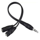 Headphone Splitter For 2 Headphones/Aux Splitter 1 In 2 Out / 1 Audio Jack To 2 Speakers Or Headphones (3.5Mm Trs Male To 2 3.5Mm Trs Female)