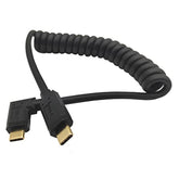 Usb C Cable, Usb 3.1 Type C (Usb-C) Male To Male Coiled Spring Spiral Cable, 3