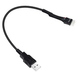 Usb A To 9 Pin Usb Header, 9 Pin Motherboard Male Idc Dupont To Usb 2.0 Type A