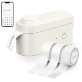 L1-C Smart Label Maker Machine With 3 Rolls Mini Bluetooth Label Maker, Portable & Rechargeable, Compatible With 9/12/16Mm Waterproof Tapes For Home, Office, School Organization