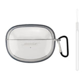 Silicone Case For The New Bose Ultra Open Earbuds 2024, Shockproof Case For Bose Ultra Open Earbuds 2024 With Carabiner And Wrist Strap. (Transparent Tpu)