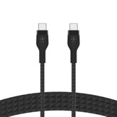 Belkin BoostCharge Pro Flex Braided USB-C to USB-C Charger Cable (2M/6.6ft), USB-IF Fast Charging Cable for iPhone 16 Series, Macbook Pro, iPad Pro, Galaxy S25, S24, Nintendo Switch 2 & More - Black