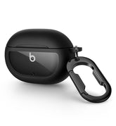Protective Case for Beats Studio Buds 2021, Studio Buds+ Plus 2023 Case Cover with Carabiner Keychain, Skin-Friendly TPU Shockproof Protector for