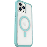 OtterBox Clear case with colorful grip edge for iPhone 13 Pro Max (Only) - DISCOVERY (Clear/Light Blue)