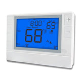 Programmable Thermostat, Thermostat For Home Hvac Systems,Multi-Stage, 2 Heat/2 Cool, Blue Backlight