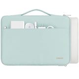 17 Inch Laptop Sleeve Canvas Notebook Portable Carrying Bag Case Handbag For 17" Zbook Fury 17,3 G8 /17,3" Hp Pavilion 17/Ideapad 3 Gen 7/Chromebook 317, Mint Green